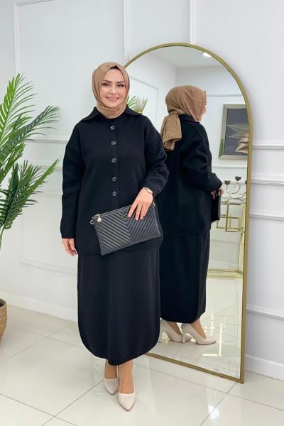 ÖYKÜ TRİKO TAKIM - SİYAH Siyah